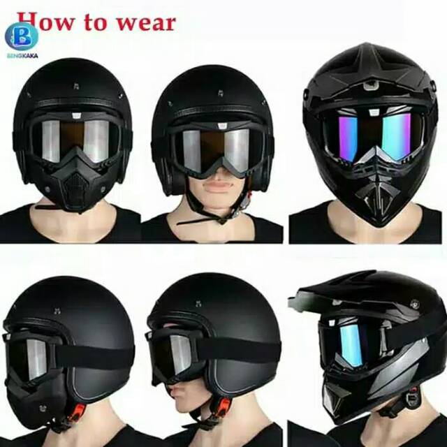 Kacamata Masker Helm google mask