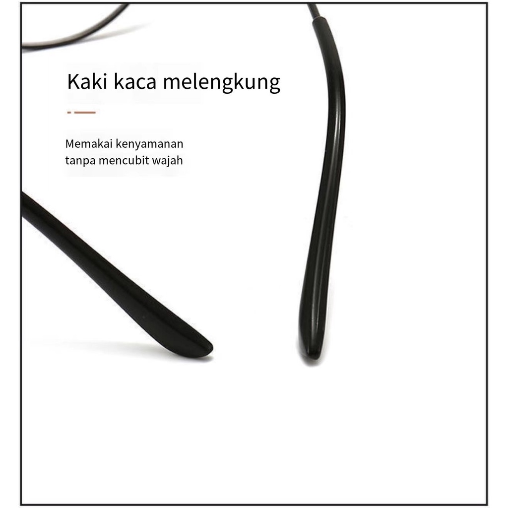 Frame Kacamata Anti Radiasi Korean Fashion Kacamata Bulat Eyeglasses Import