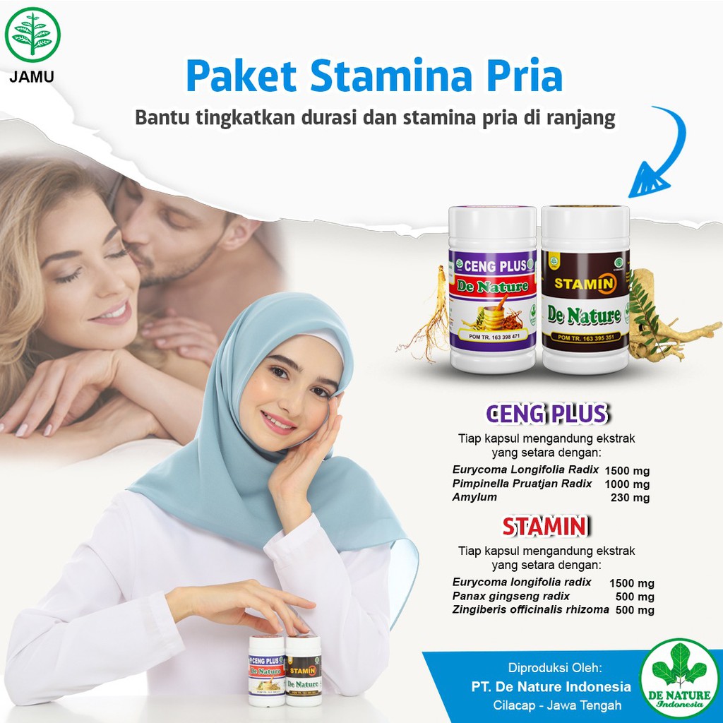 Stamin Ceng Plus De Nature Herbal Stamina Pria Ampuh