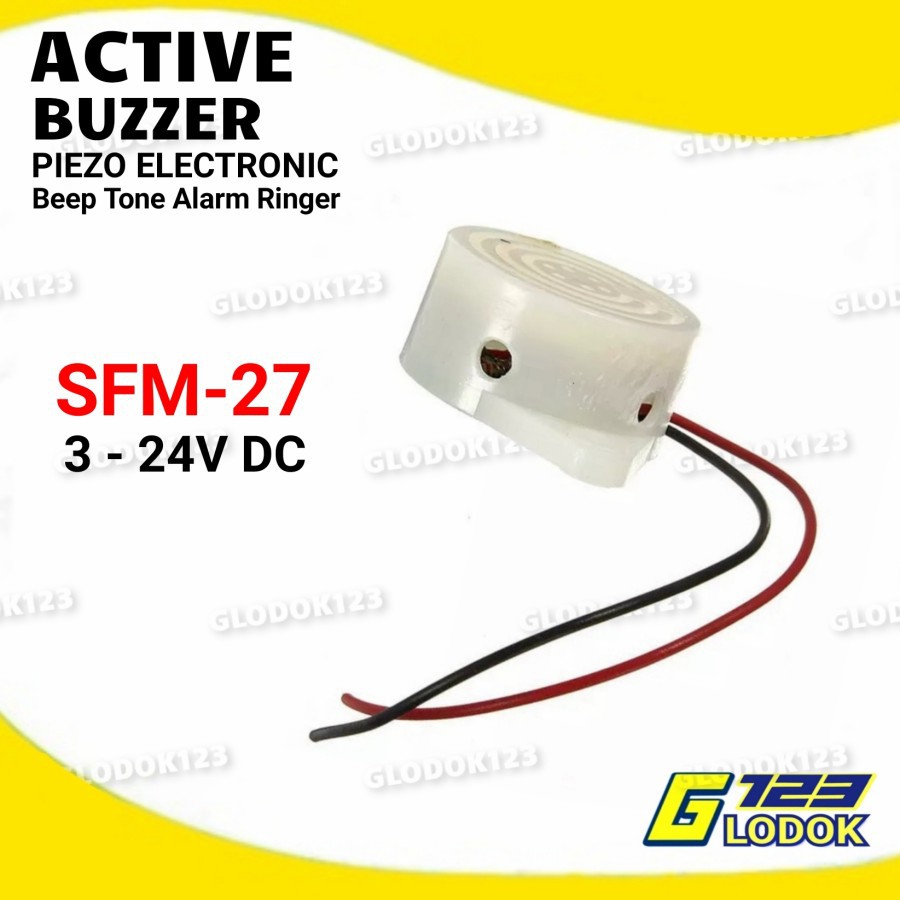 Continuous Alarm DC 3-24V Piezo Active Buzzer SFM27 Speaker 5V 9V 12V