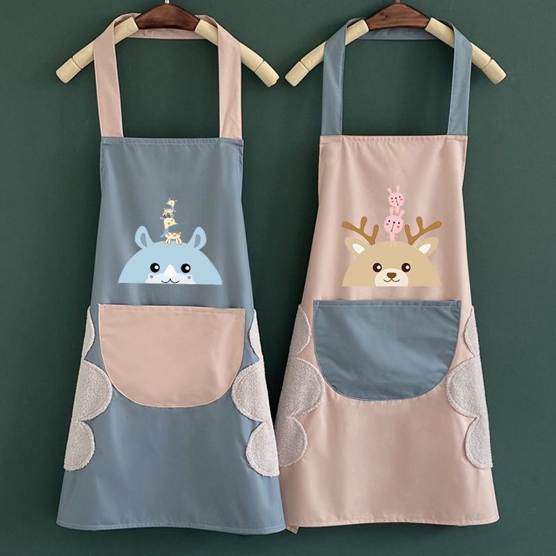 HomiHomi Celemek Apron Masak Waterproof Kain Dapur Motif Karakter - CM006