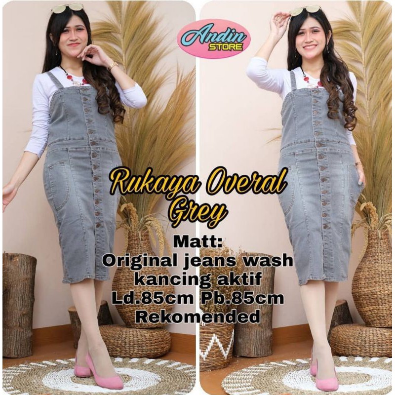 OVERAL DELILIY OVERAL JEANS STRIT // JEANS TEBAL