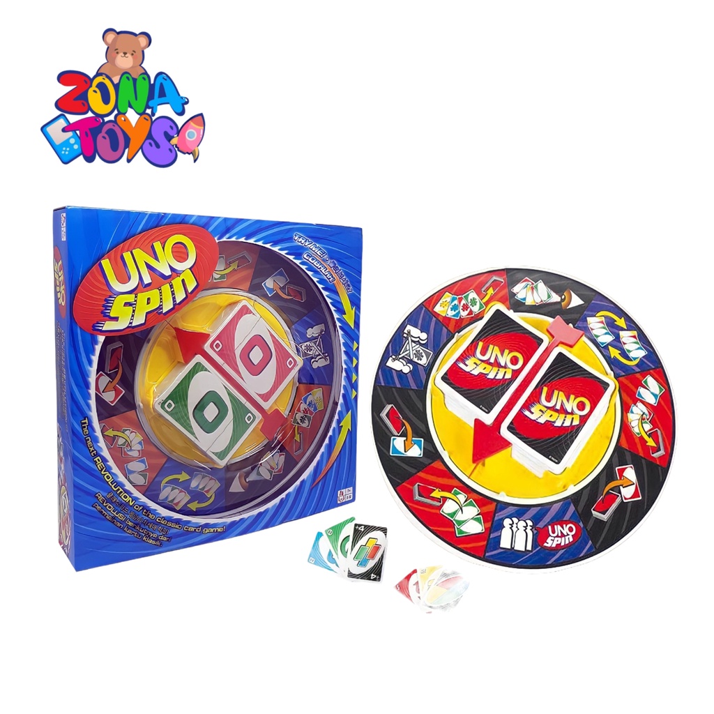 Mainan Uno Spin Kartu Uno Berputar Bermain Bersama