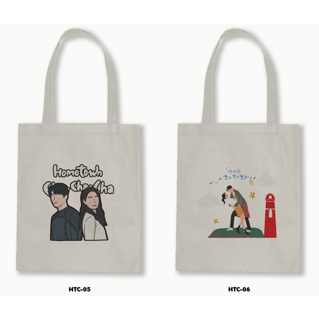 TOTE BAG BLACU - HOMETOWN CHA-CHA-CHA /DRAKOR NETFLIX