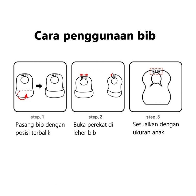 Slabber Disposable Bib - Celemek Makan Bayi Sekali Pakai//termurah