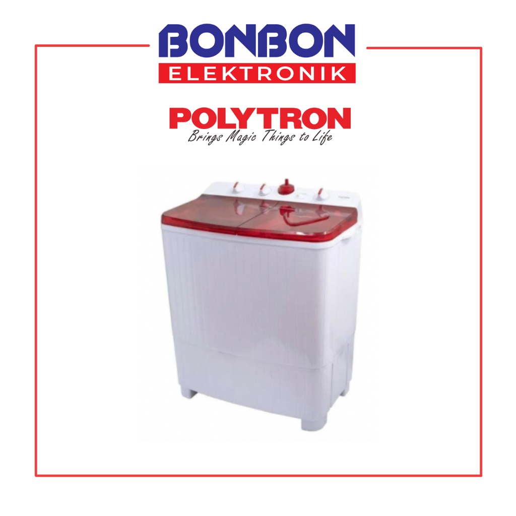 Polytron Mesin Cuci 2 Tabung 9.5KG PWM 951R / PWM951 / 951 R