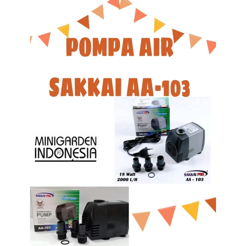 SAKKAI PRO AA-103 POMPA AIR CELUP WATER PUMP AQUARIUM KOLAM MANCUR