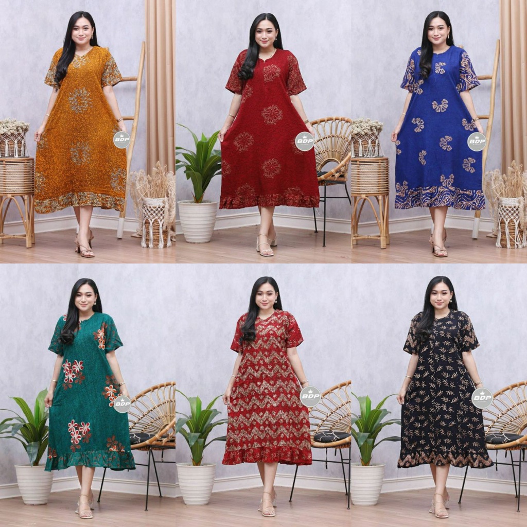 Daster Wanita Rayon Grade A Busui Resleting Depan Baju Tidur Daster Kekinian