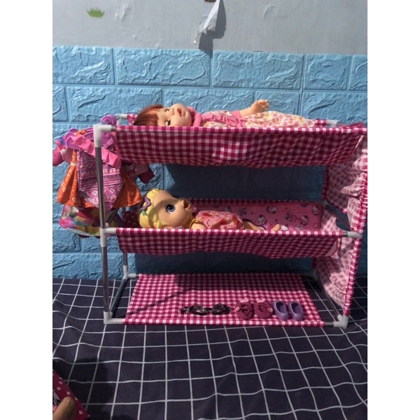 ranjang kasur boneka baby alive melchan rebond susun 3