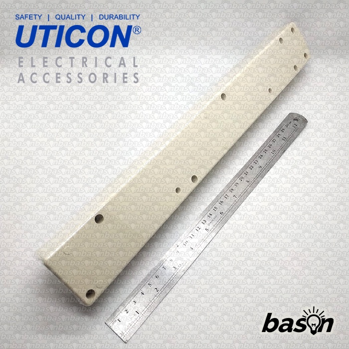 UTICON ST188N TANPA KABEL - Stop Kontak 8 Lubang Arde + Terminal Panel Multi Outlet