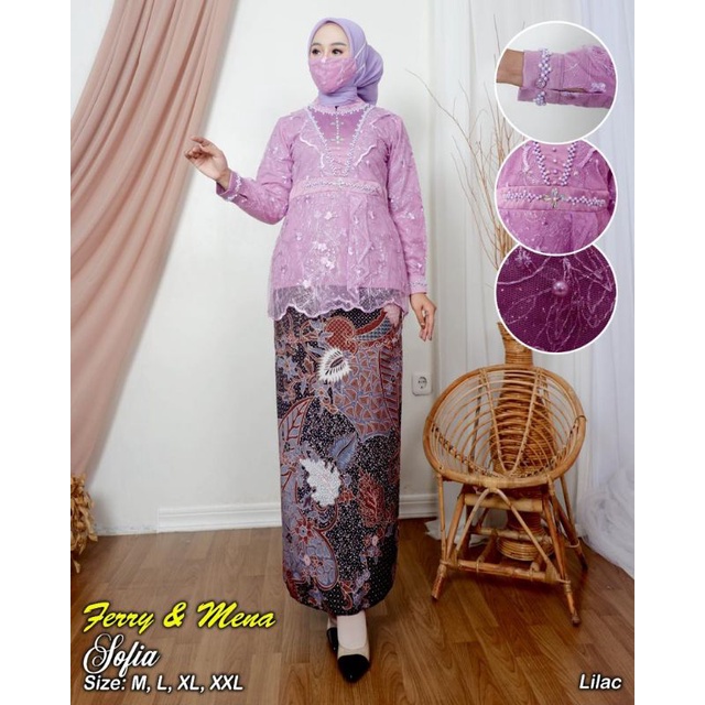 PAKAIAN WANITA//SETELAN KEBAYA SOFIA//By Ferry Mena