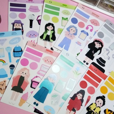 KPOP STICKER BTS NCT SEVENTEEN EXO TREASURE IKON BIGBANG DAY6 BLACKPINK
