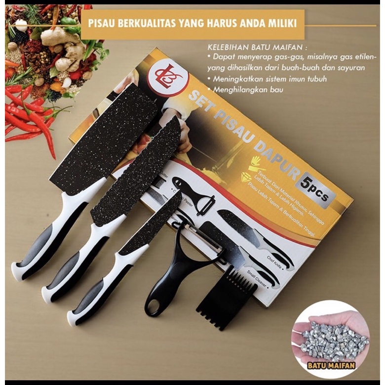 

SET PISAU DAPUR Berkualitas 5pcs