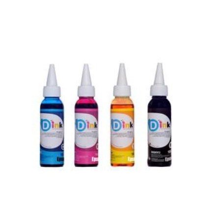 Tinta isi ulang printer epson D-ink 100ml black cyan magenta yellow universal - Ink refill Dink