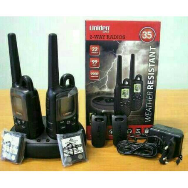 Walkietalkie/radio komunikasi UNIDEN GMR-3500~35mill range#ORIGINAL BY UNIDEN(promo shopee)