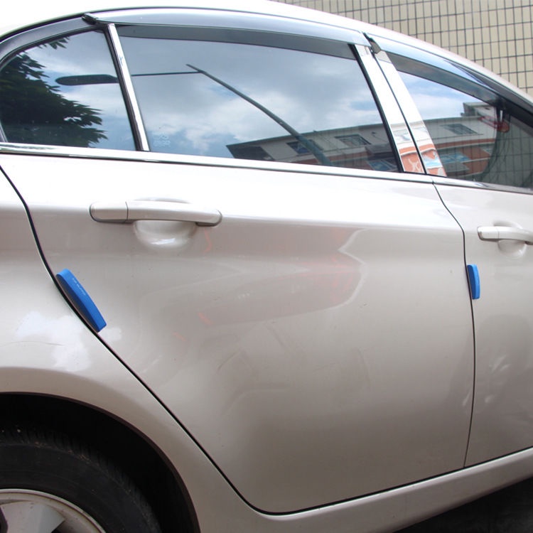 4pcs Stiker strip Karet Pelindung Pinggiran Pintu Mobil Otomatis Anti Gores
