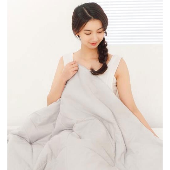 Xiaomi Mijia 8H Selimut Bed Cover Anti Bakteri Breathable Bedding Quilt 180x200cm- L1 - Gray