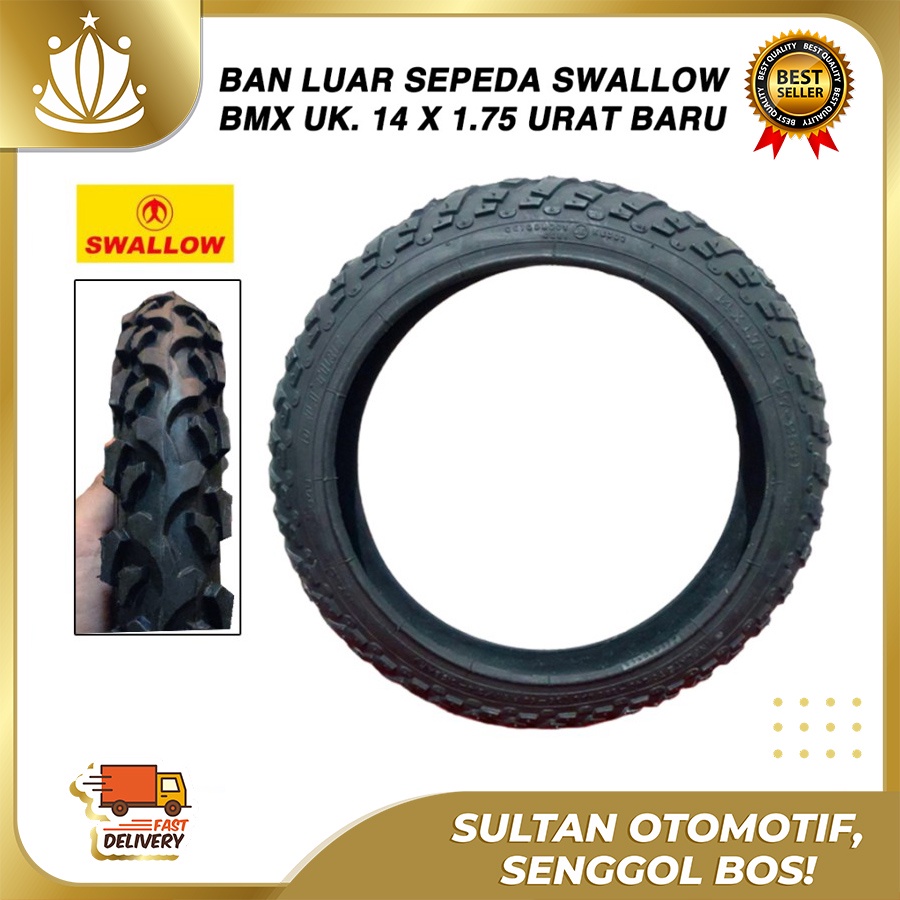 Ban Luar Sepeda SWALLOW 14 x 1.75 Sepeda Anak