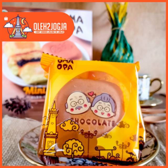 Jual Mini Ogura Cake Jogja Kue Bolu Jepang Oma Opa isi 9 Chocolate