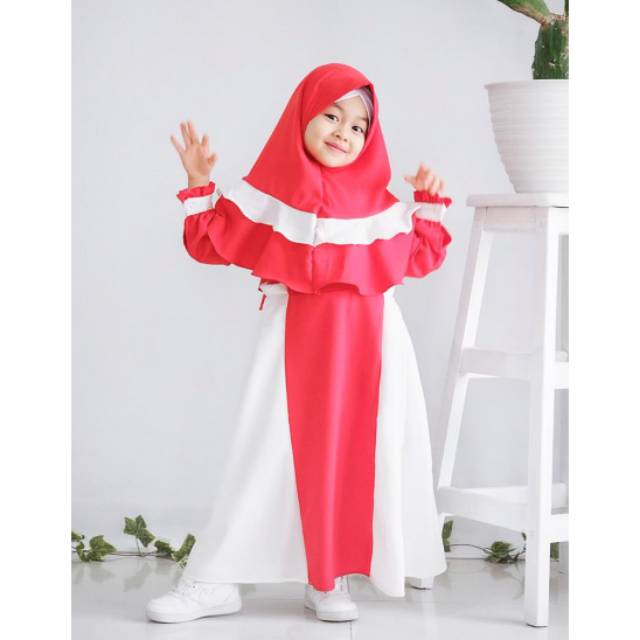 GAMIS ZEA MERAH PUTIH