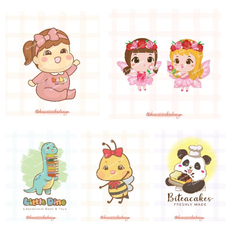 Jasa Desain Logo Maskot Lucu Online Shop