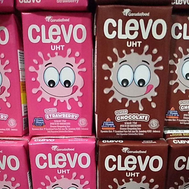 

Susu UHT Susu Kotak Clevo 115ml ( 1 buah )