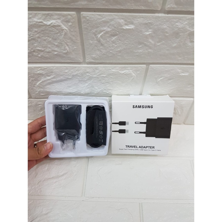 Fast Charging 25W Charger Samsung A70 A80 Type C Original