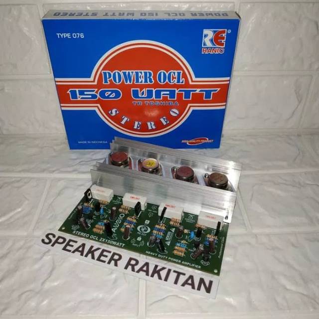 Kit Power Amplifier Stereo OCL 2x150Watt TR Jengkol Toshiba (076)