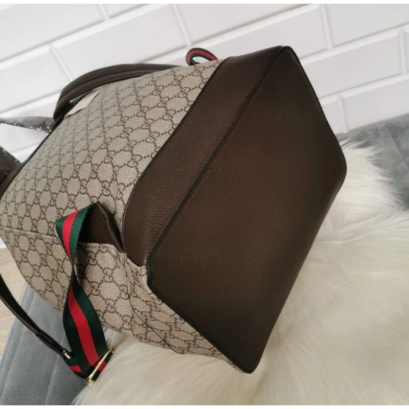 Tas Ransel GUCCI soft GG Suprame Web Backpack Mirror Quality