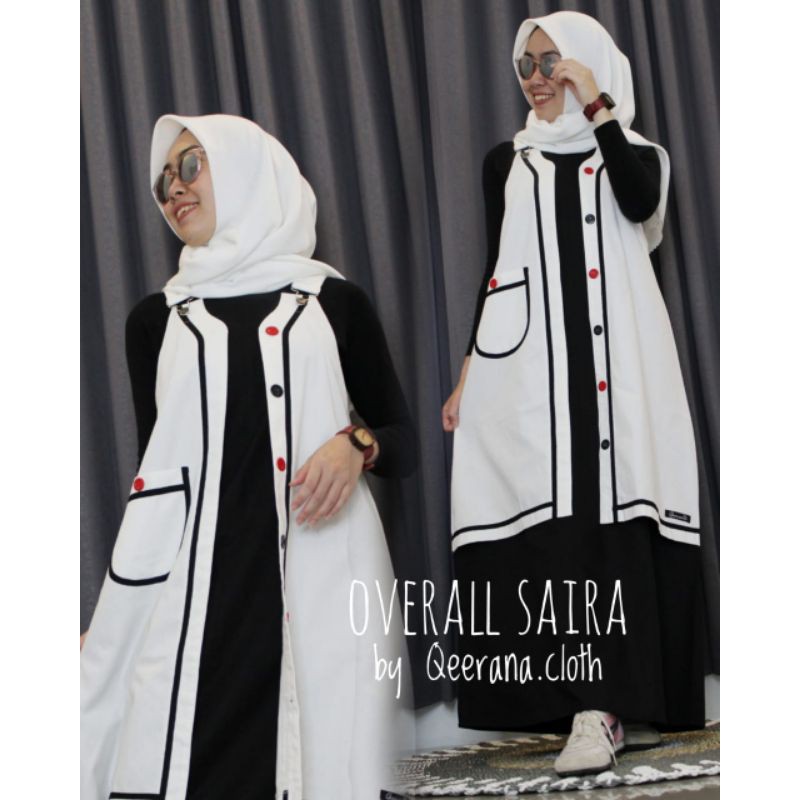 OVERALL SAIRA BY QEERANA.CLOTH ORIGINAL TERBARU