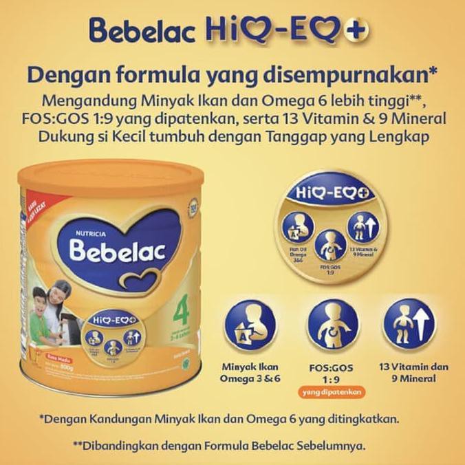 

Bebelac 4 Madu / Vanila 1800 Gr Susu Formula Kemasan Dus ⠀⠀