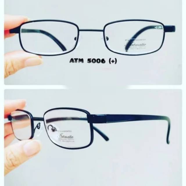 Baru, Kacamata baca plus (+) frame besi pria dan wanita