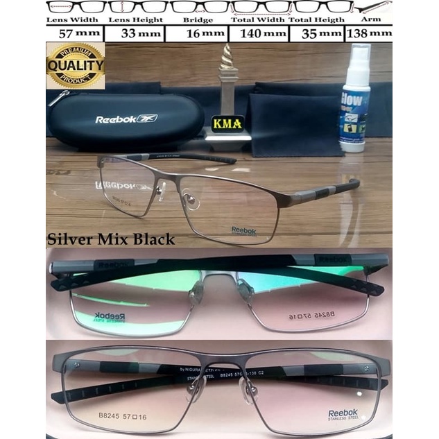 Kacamata Minus Pria - Kacamata Minus Reebok Elgrant Frame Kacamata Sport Trendy Pria Premium
