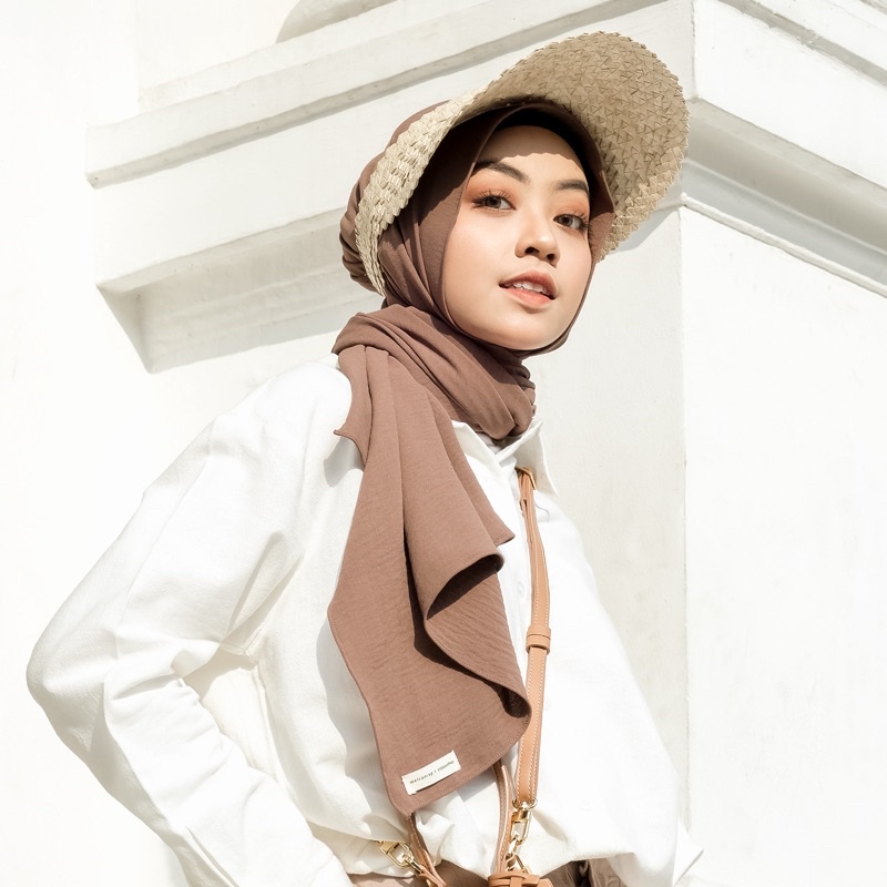 Meira Shawl | Pashmina Polos Kolaborasi Meiraniap x Yeppushop-Ash