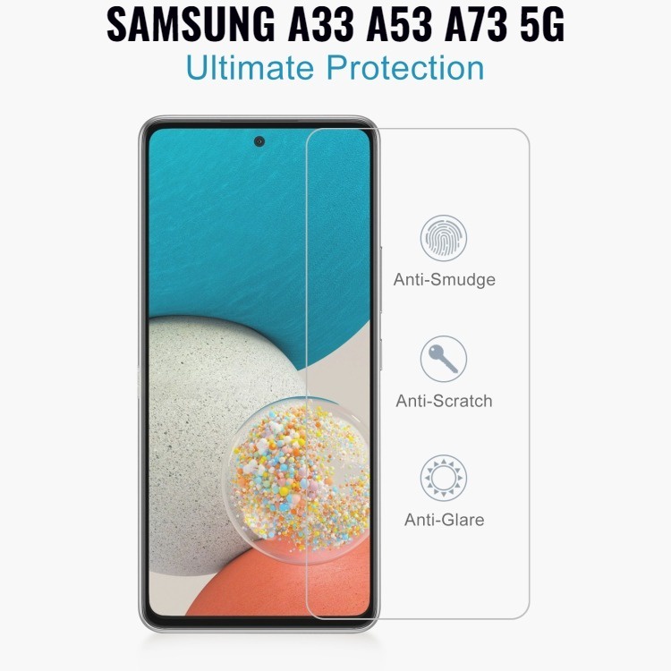 Samsung A33 A53 A73 Tempered Glass Bening Full Ceramic Anti Blue Spy Full Screen