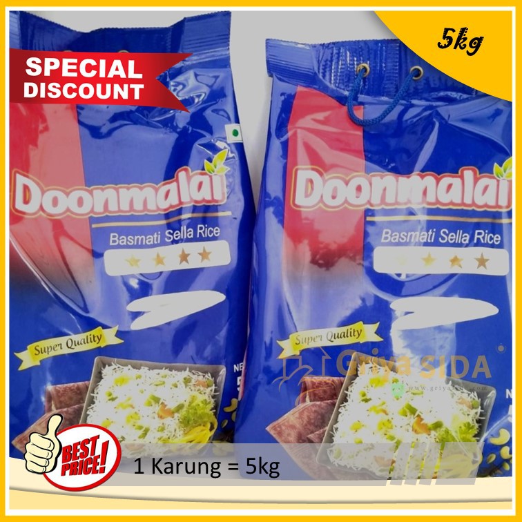 

Beras basmati doonmalai 5kg Asli donmalai basmati harga grosir