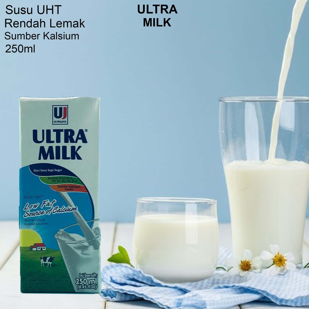 Ultra Milk / Susu UHT / Rendah Lemak / 250ml