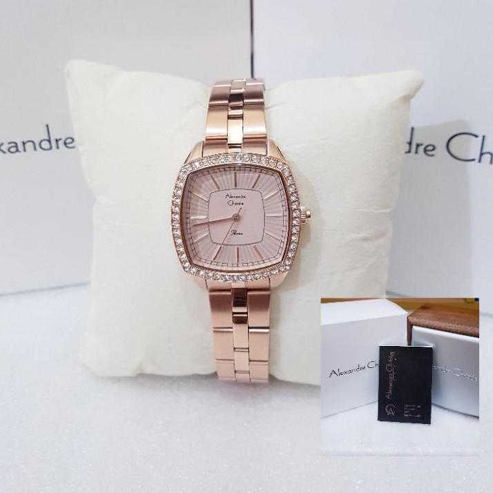 ALEXANDRE CHRISTIE WANITA AC 2885 ROSEGOLD JAM TANGAN ALEXANDRE CHRISTIE ORIGINAL