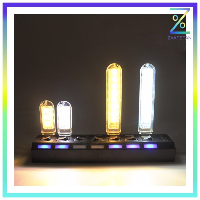 MeeToo USB Lamp 8 Led Model Cool White - SMD 5730 - White