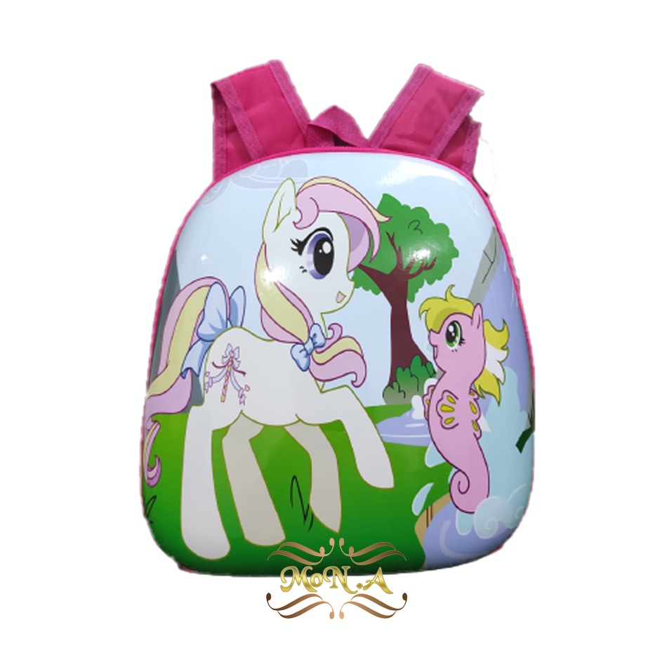 (MONA) Tas Ransel Telur Sekolah Anak TK / PAUD - Tas Sekolah Anak Karakter lucu Karakter Unicorn -M0172