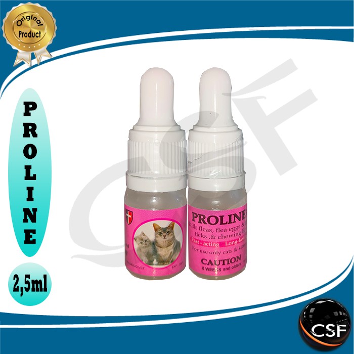 Obat membasmi kutu Kucing - PROLINE Cat 2,5ml