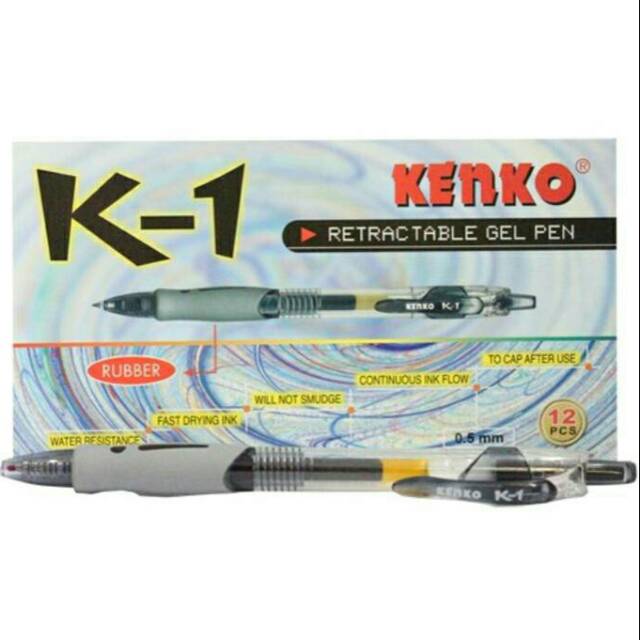 

Pulpen Gel Kenko K-1 per lusin