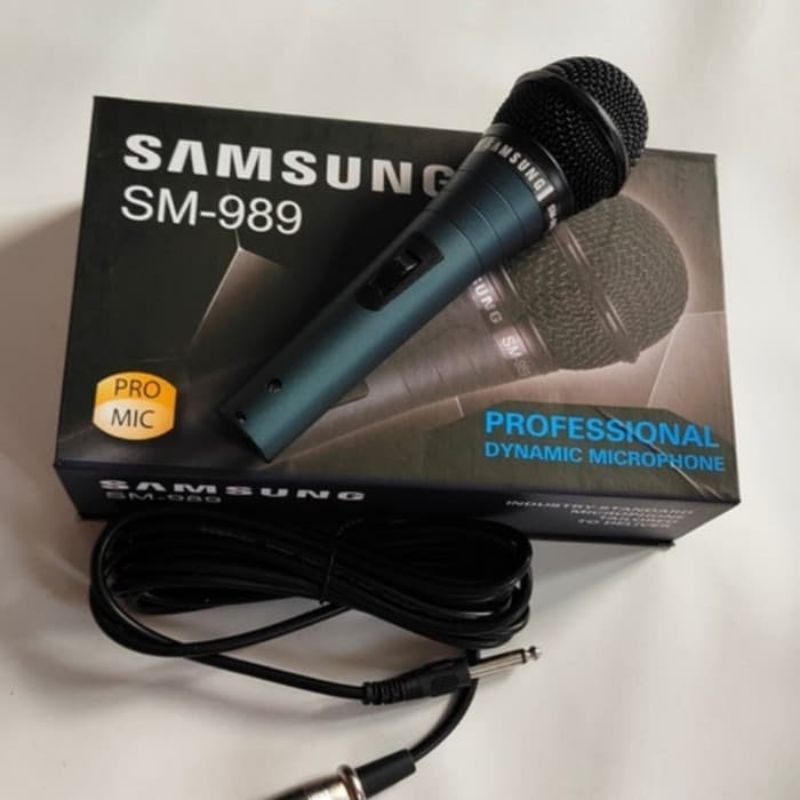 Microphone SAMSUNG Type SM - 989  Pro MIC Best Quality Suara Jenih