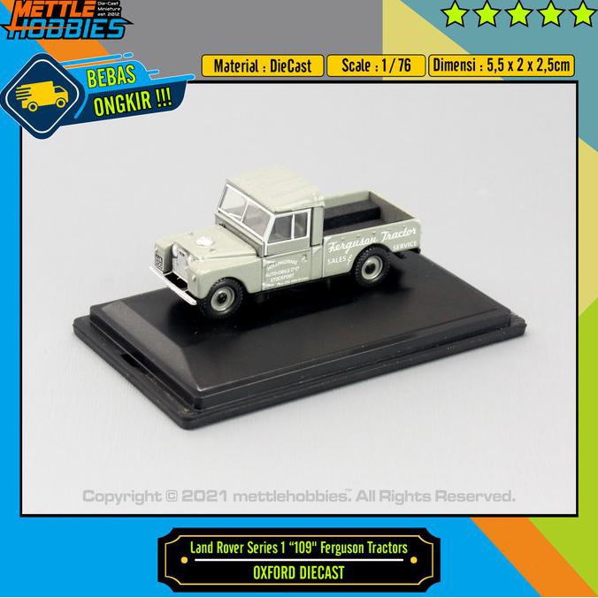 Monggo] Oxford Land Rover 109 Series 1 Diecast Miniatur Mobil 1/76