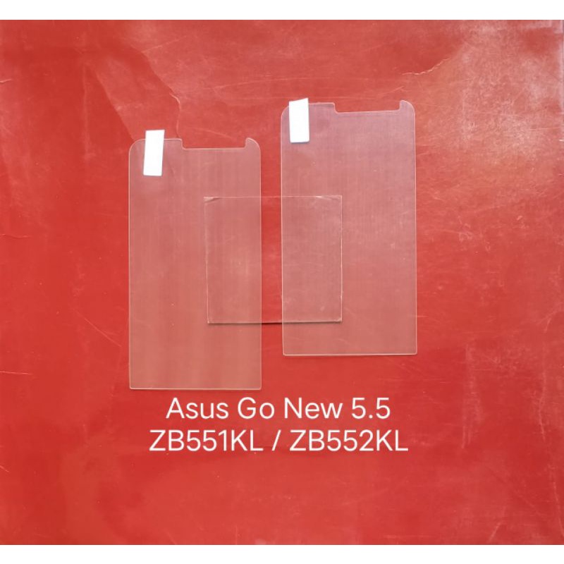 Tempered glass Asus zenfone go new 5.5&quot; ZB551KL ZB552KL . Go new 5&quot; ZB500KL . Go new 4.5&quot; ZB452KG X014D anti gores kaca bening transparan screen guard pelindung layar