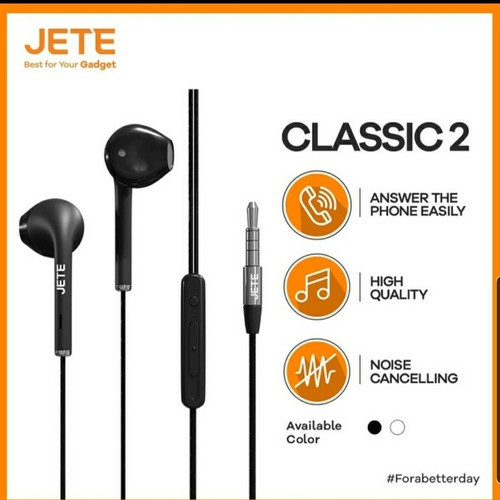 JETE Headset Classic 2 Super Bass Handsfree Stereo
