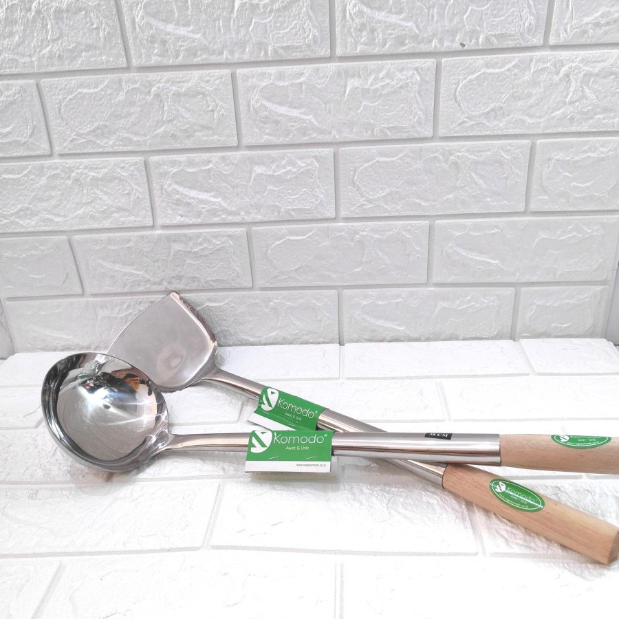 Irus Komodo Sendok Kuah Centong Stainless Tebal Kuah Sayur Sop Ladle