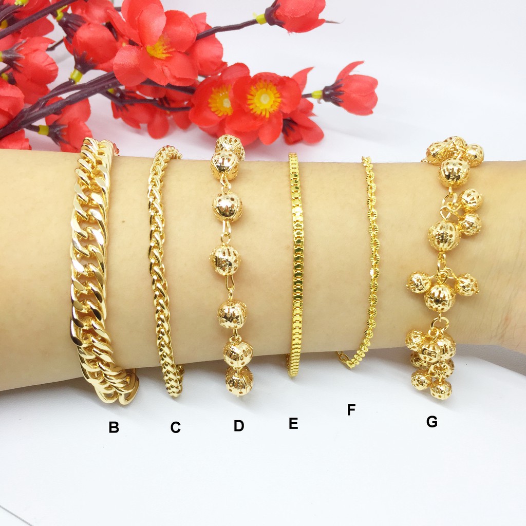 Gelang Xuping Rantai Milano Tebal Lapis Emas Perhiasan Imitasi - BB151