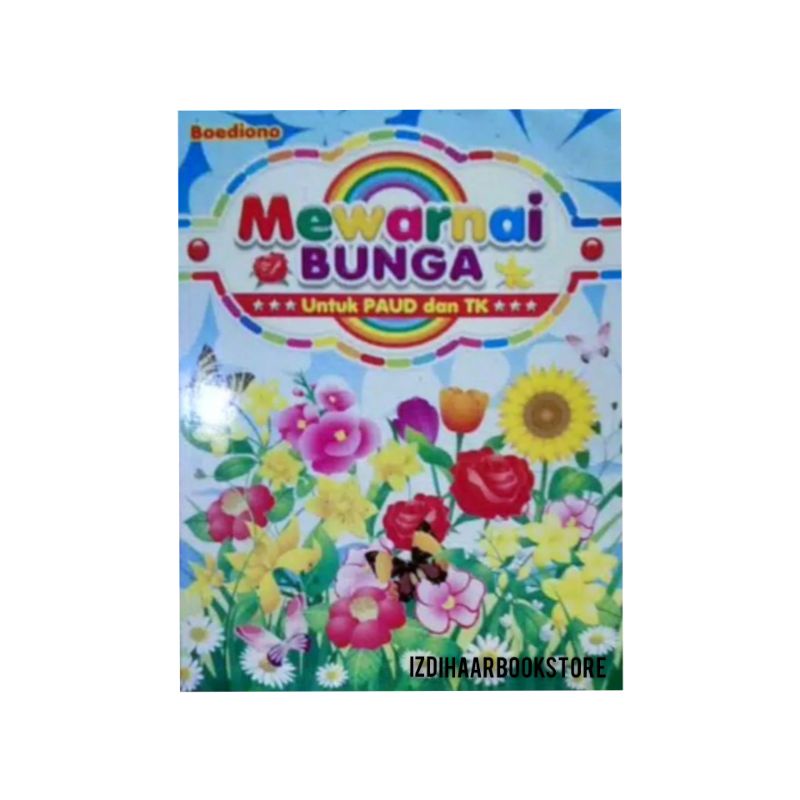 Buku Mewarnai Anak Seri Paud Bunga