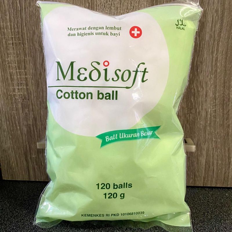 Medisoft Cotton Ball Kapas Bola Bayi Cebok isi 120 ball